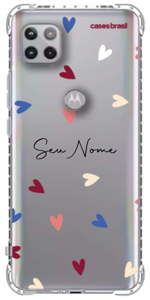 Capinha para Celular Corações Coloridos