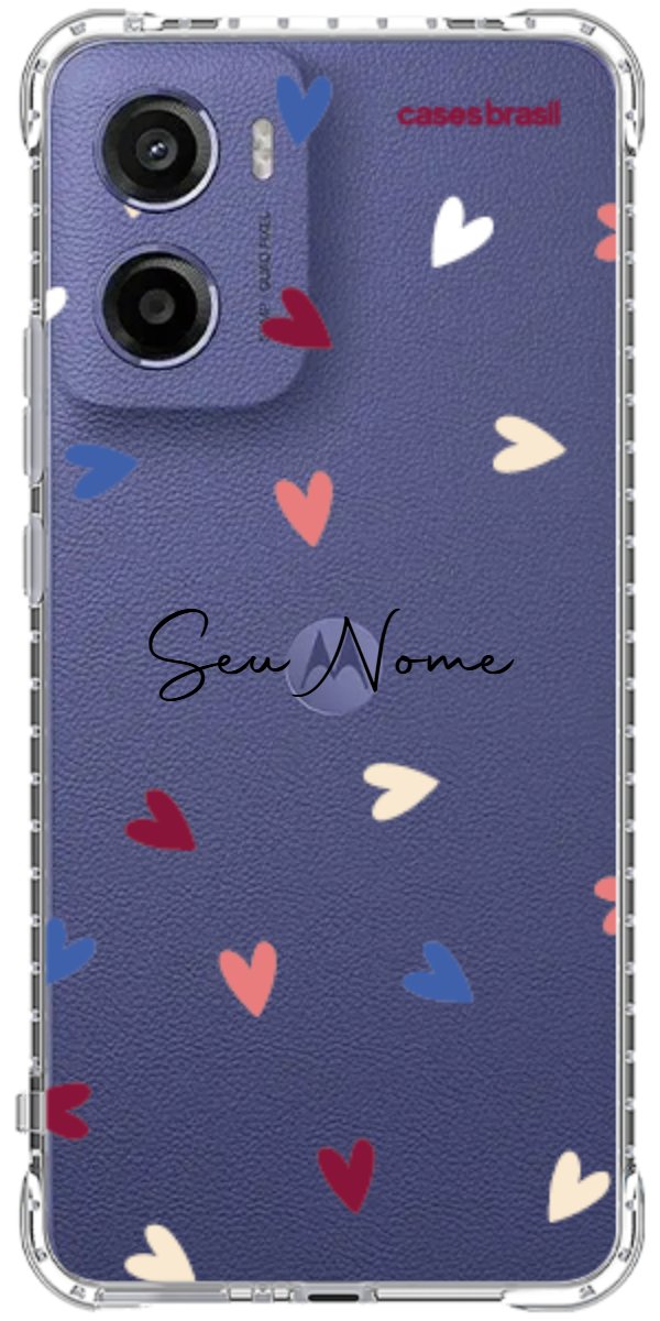 Capinha para Celular Corações Coloridos