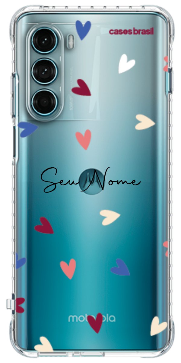 Capinha para Celular Corações Coloridos