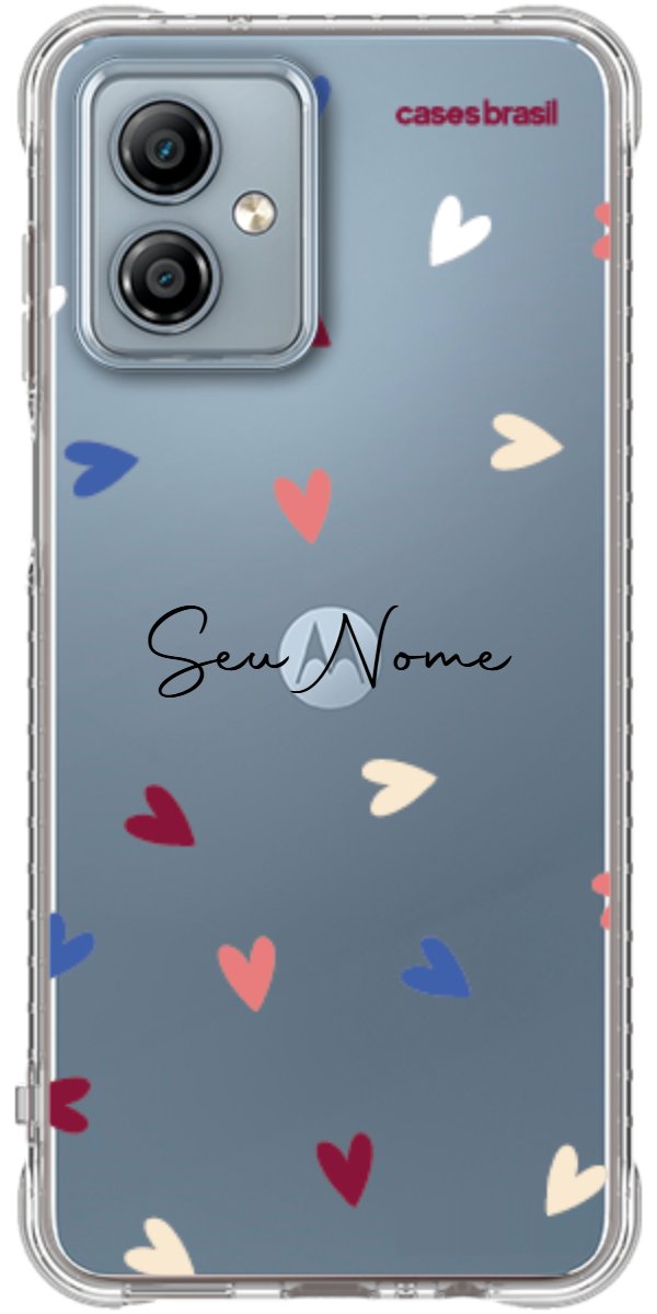 Capinha para Celular Corações Coloridos