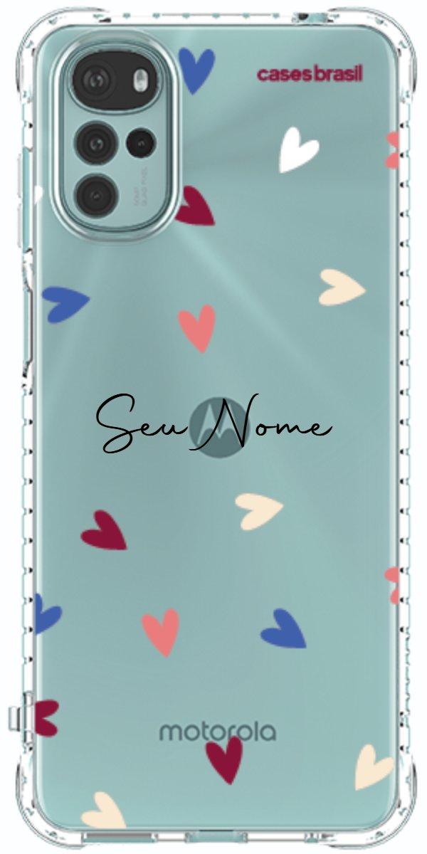Capinha para Celular Corações Coloridos