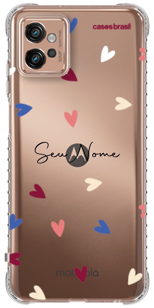 Capinha para Celular Corações Coloridos