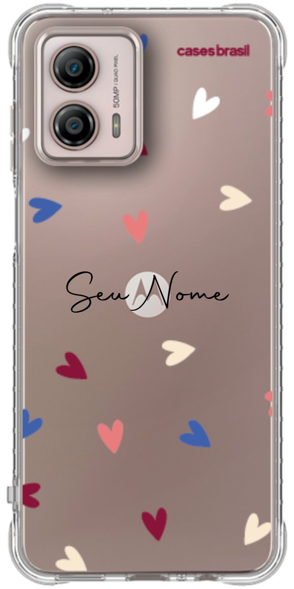 Capinha para Celular Corações Coloridos