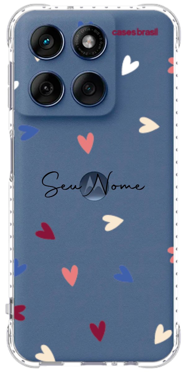 Capinha para Celular Corações Coloridos