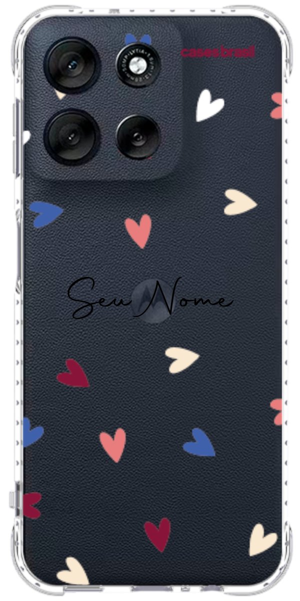 Capinha para Celular Corações Coloridos