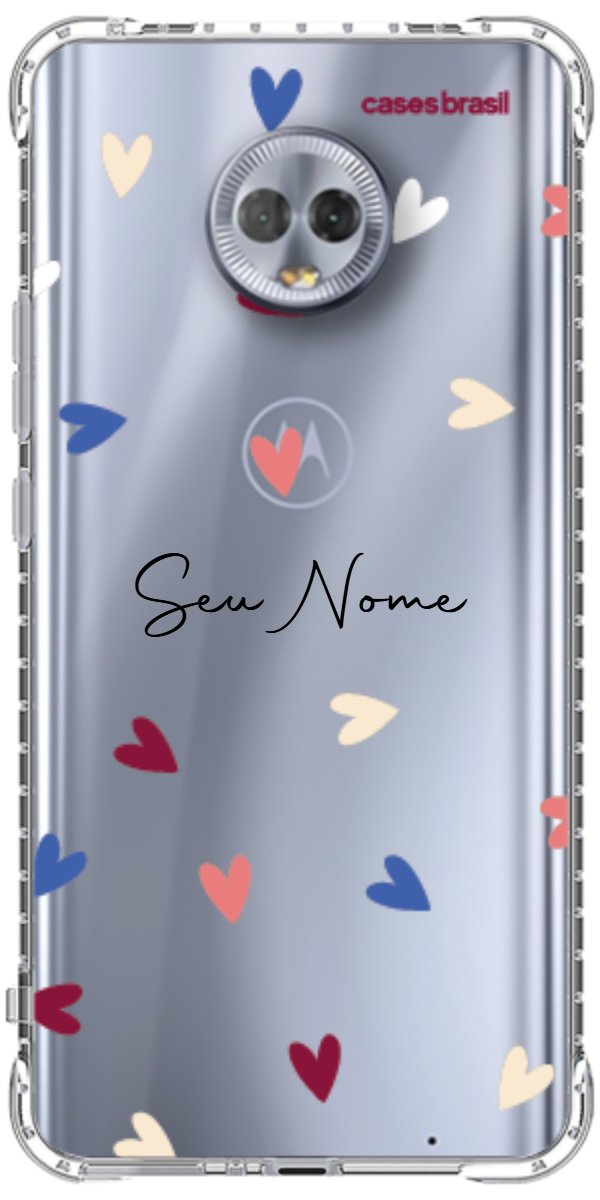 Capinha para Celular Corações Coloridos
