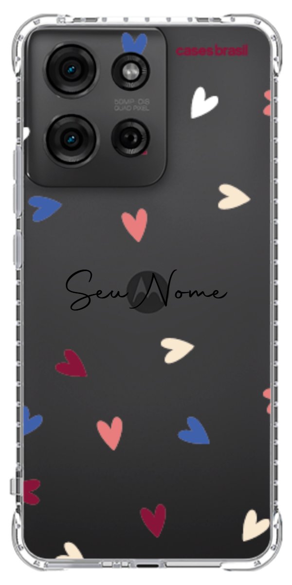 Capinha para Celular Corações Coloridos