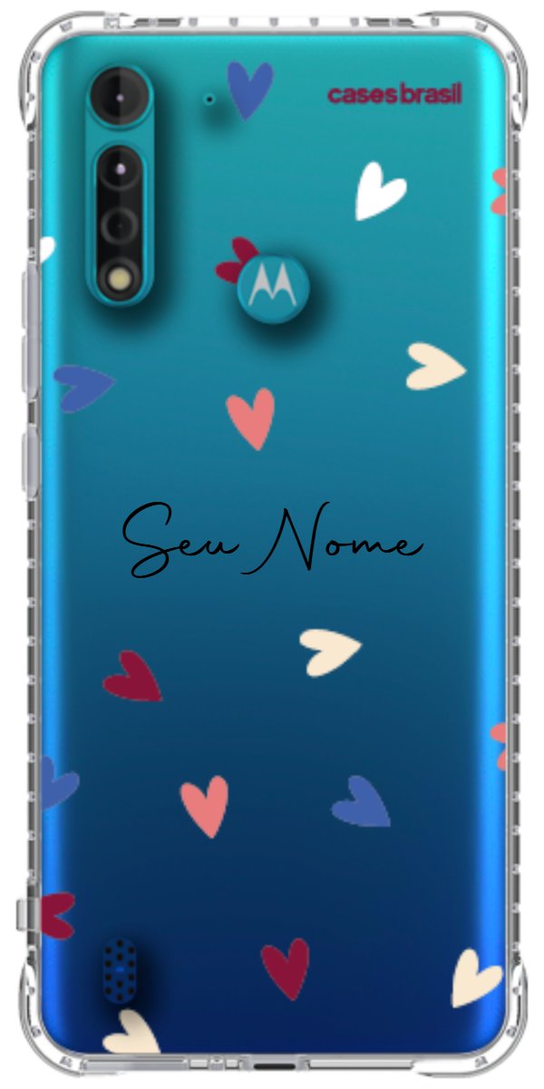 Capinha para Celular Corações Coloridos