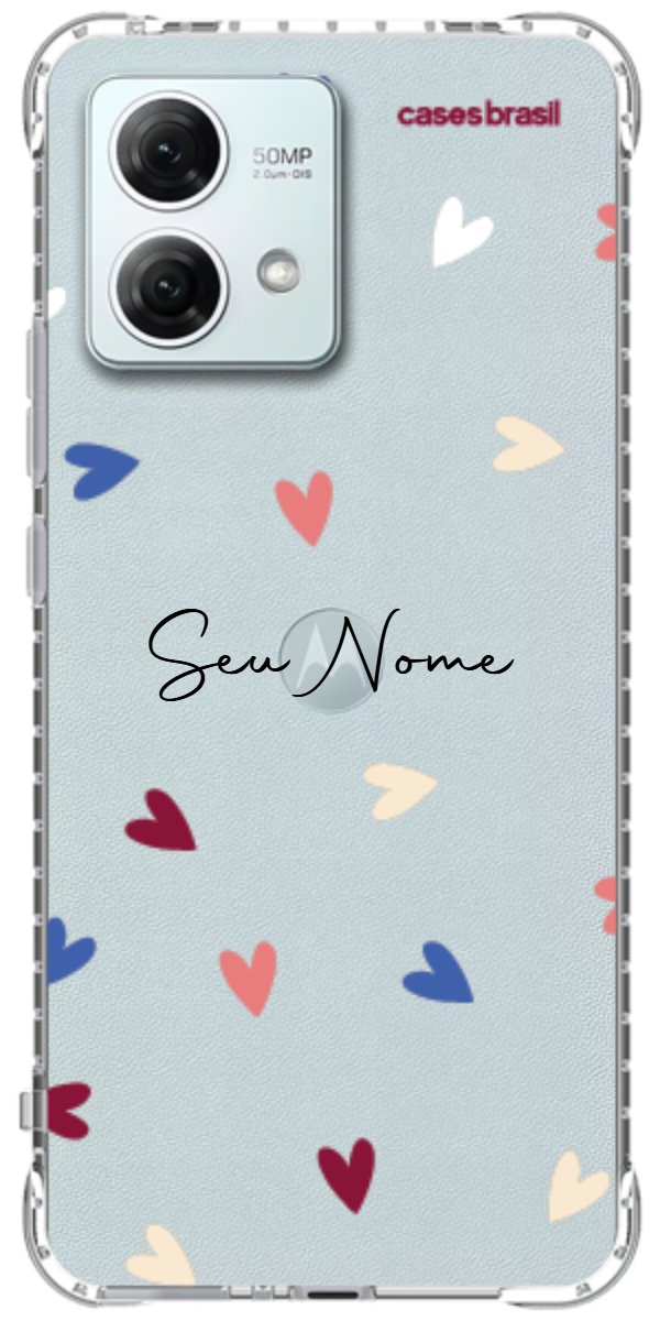 Capinha para Celular Corações Coloridos