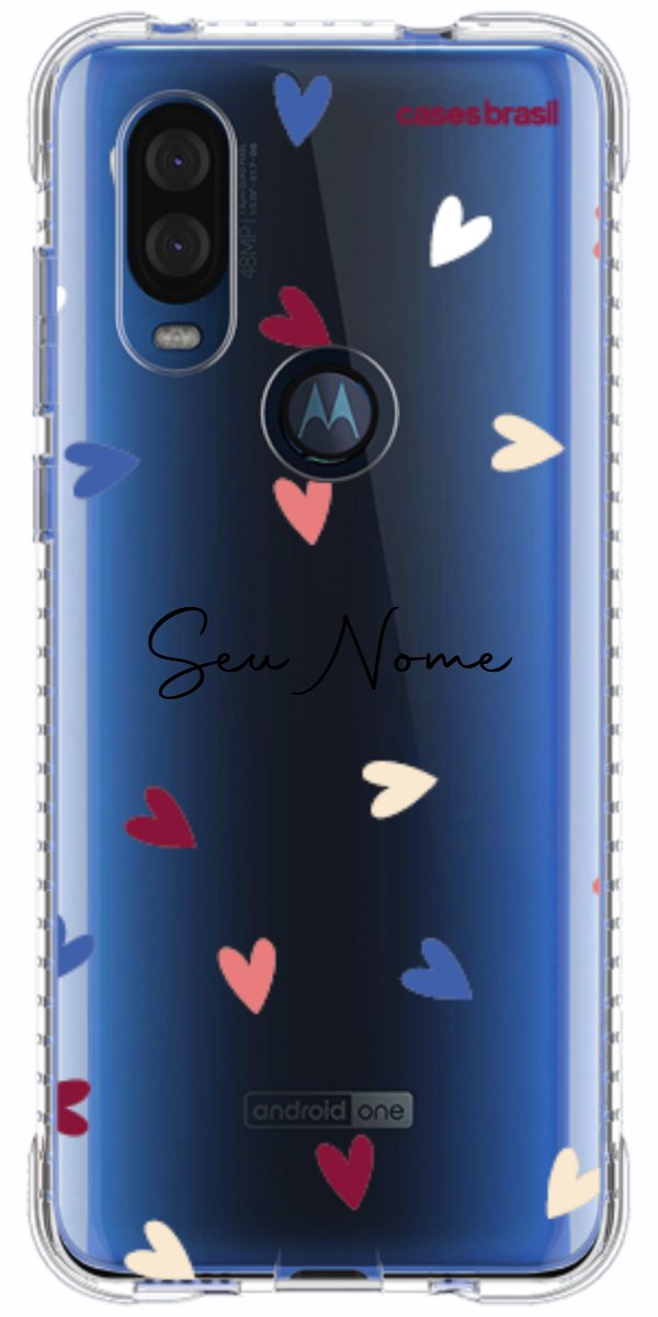 Capinha para Celular Corações Coloridos
