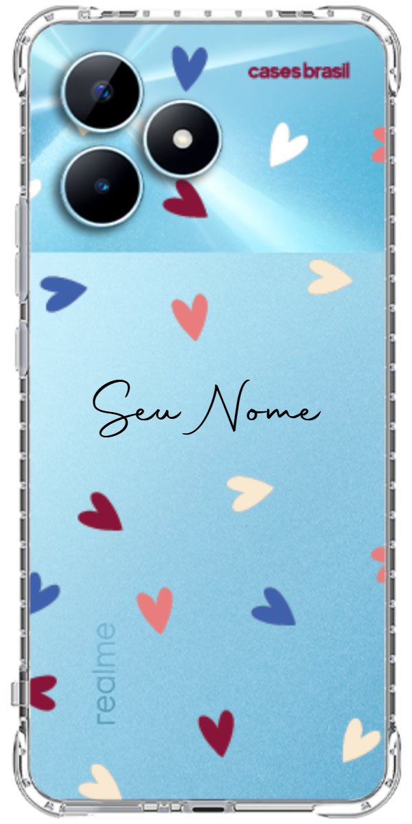 Capinha para Celular Corações Coloridos