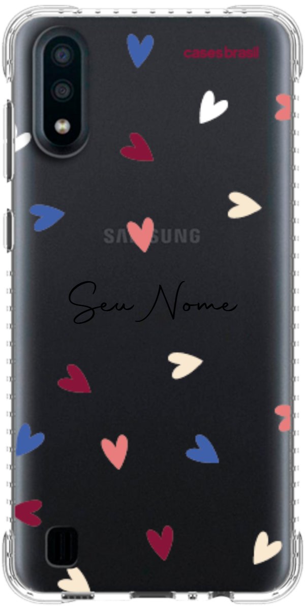 Capinha para Celular Corações Coloridos