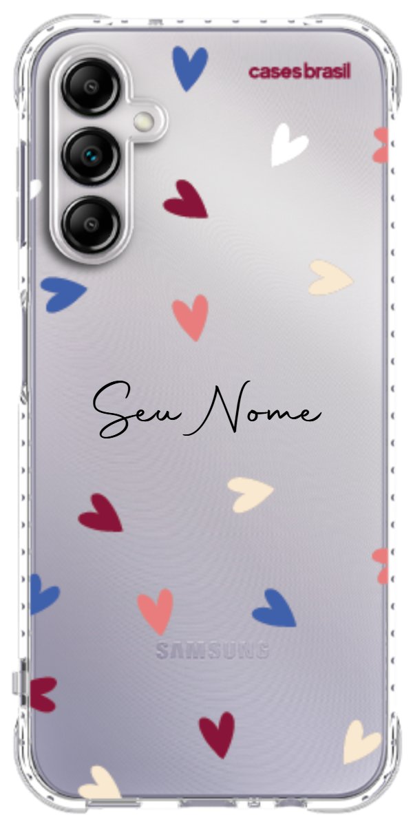Capinha para Celular Corações Coloridos