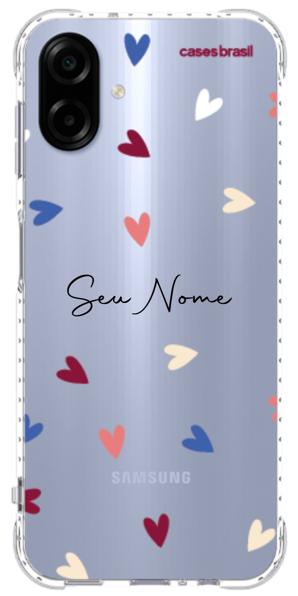 Capinha para Celular Corações Coloridos