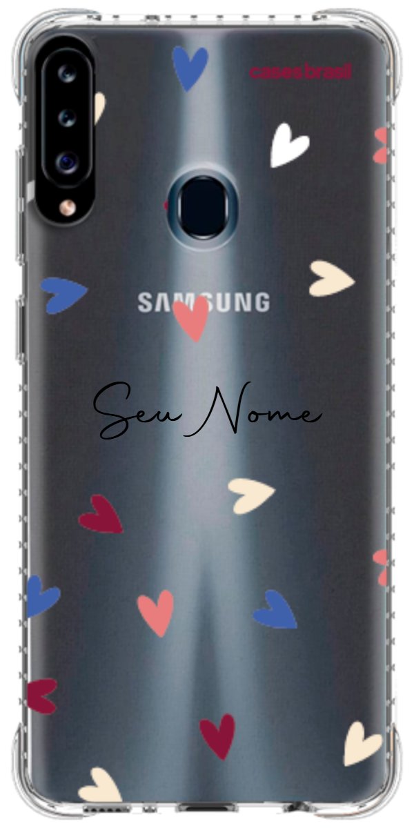 Capinha para Celular Corações Coloridos