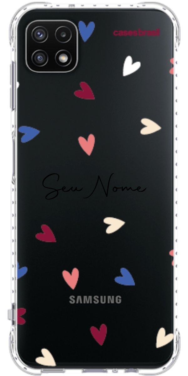 Capinha para Celular Corações Coloridos