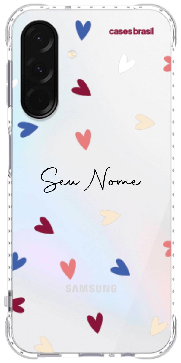 Capinha para Celular Corações Coloridos