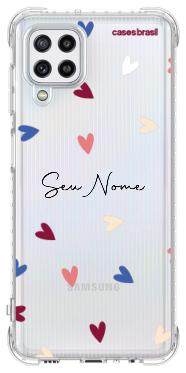 Capinha para Celular Corações Coloridos