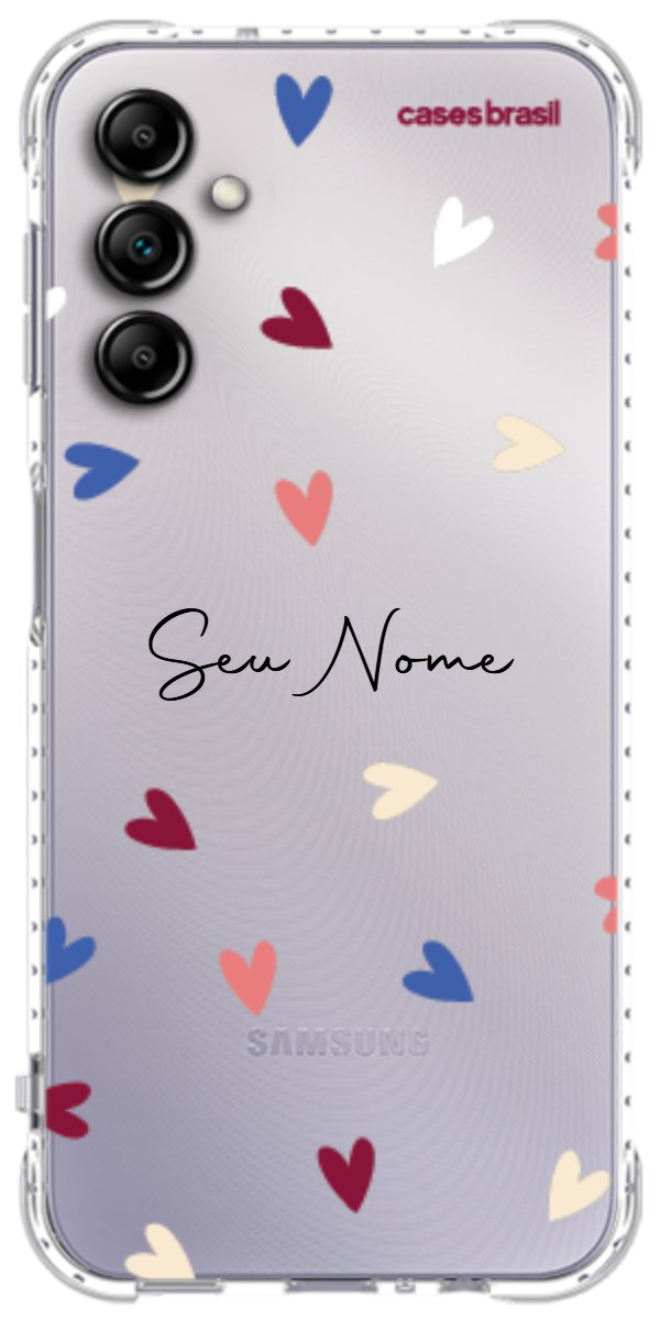 Capinha para Celular Corações Coloridos