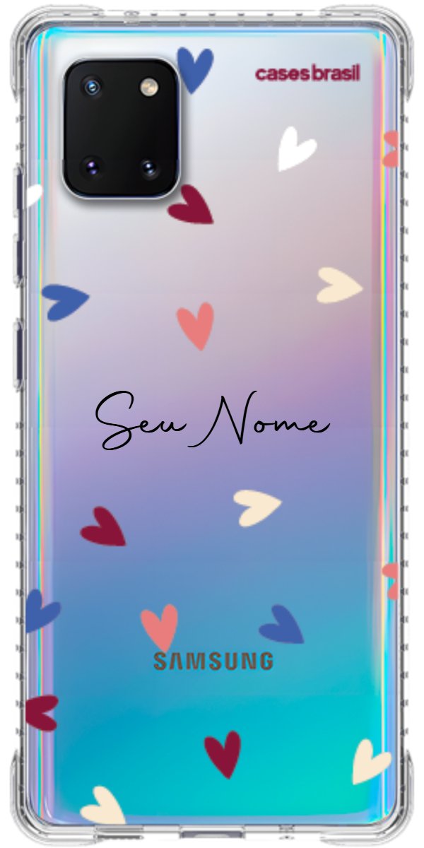 Capinha para Celular Corações Coloridos
