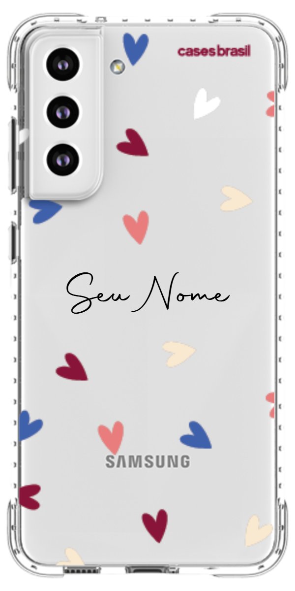 Capinha para Celular Corações Coloridos