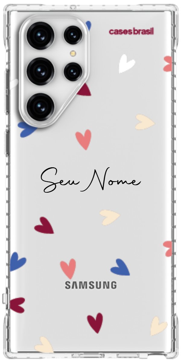 Capinha para Celular Corações Coloridos