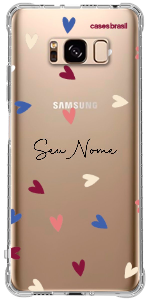 Capinha para Celular Corações Coloridos