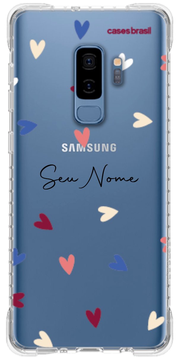 Capinha para Celular Corações Coloridos