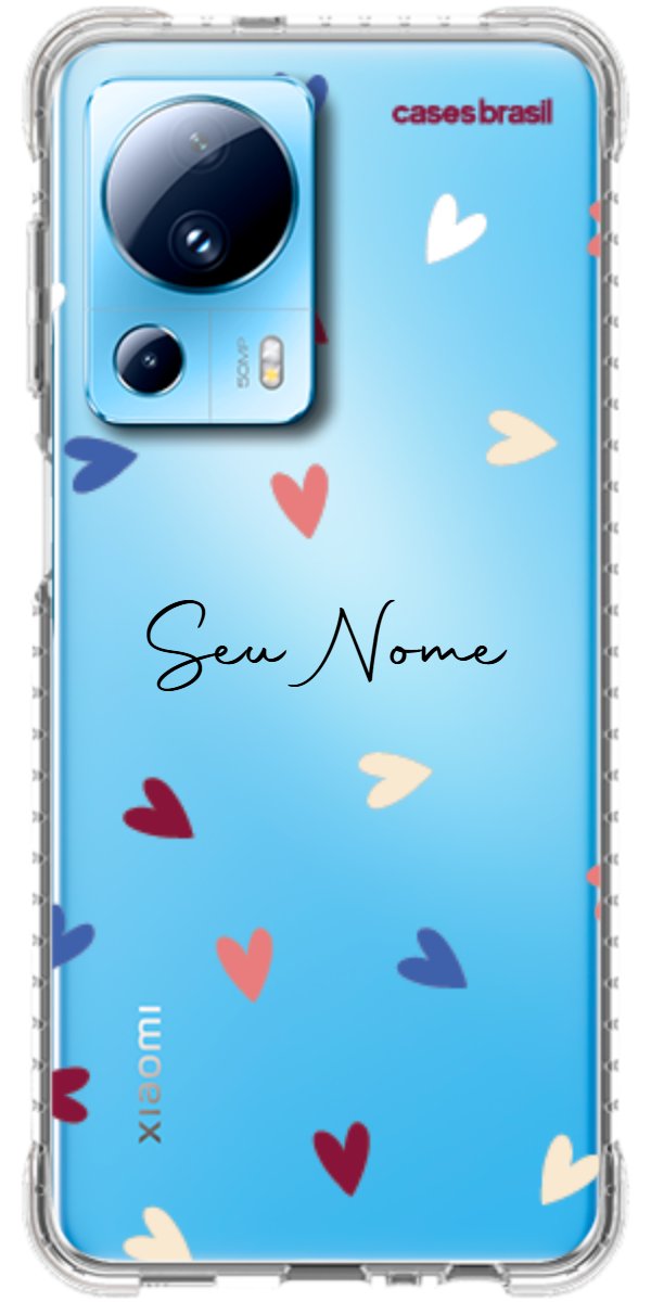 Capinha para Celular Corações Coloridos