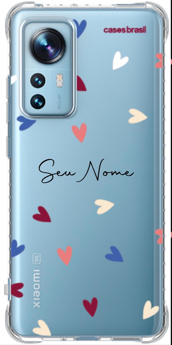 Capinha para Celular Corações Coloridos
