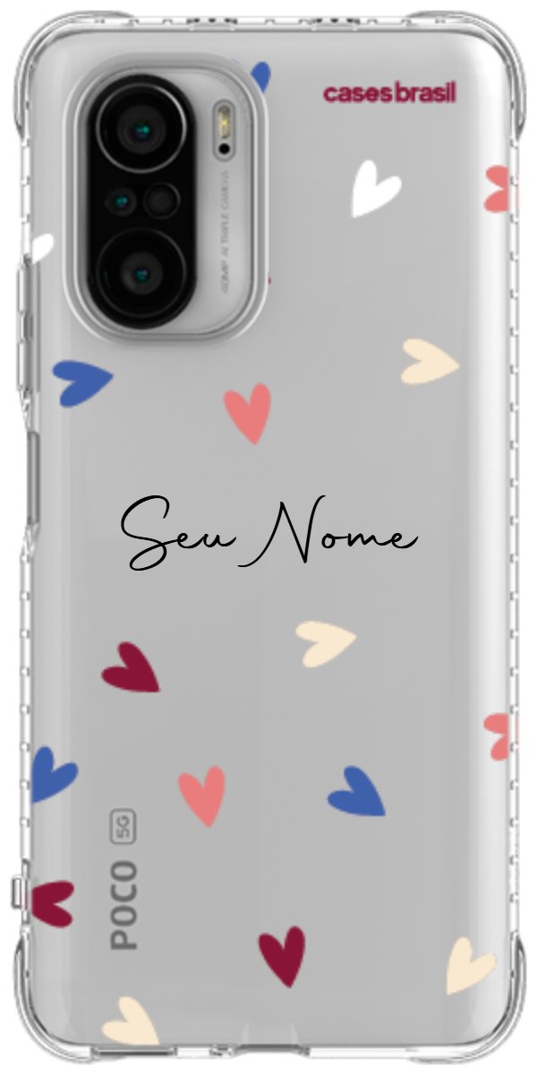Capinha para Celular Corações Coloridos