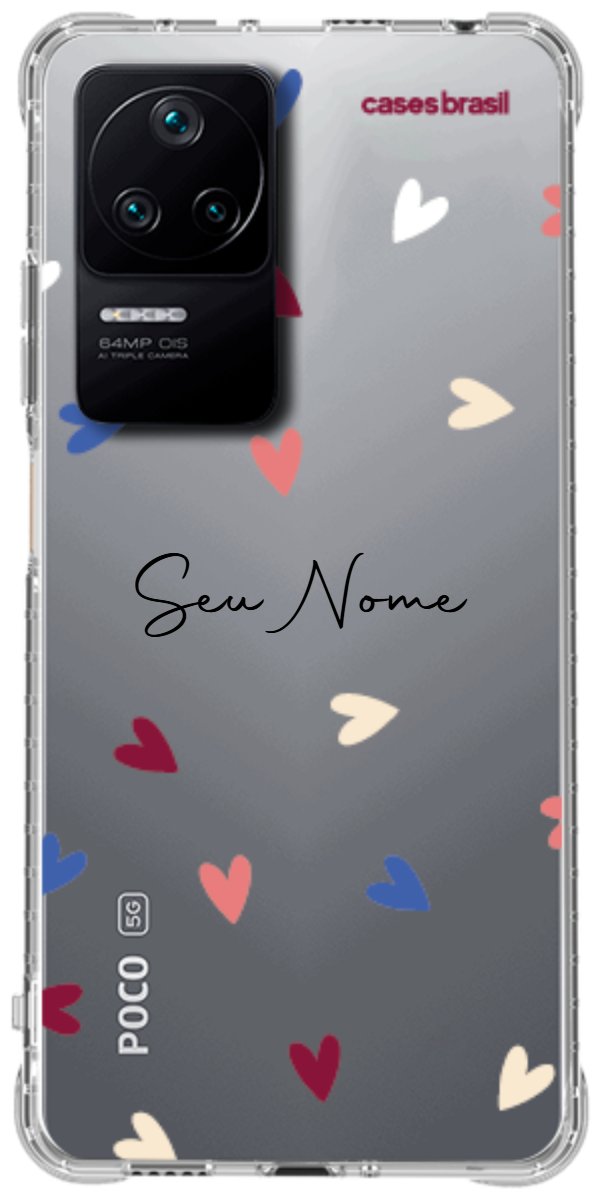 Capinha para Celular Corações Coloridos