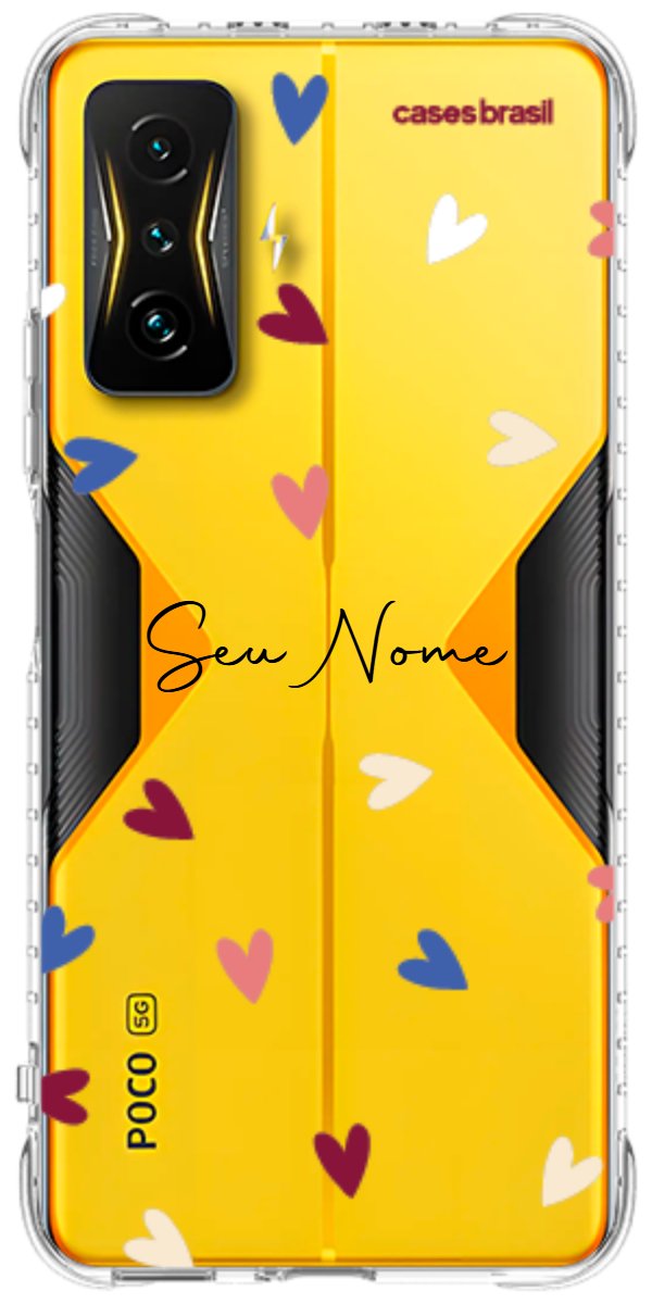 Capinha para Celular Corações Coloridos