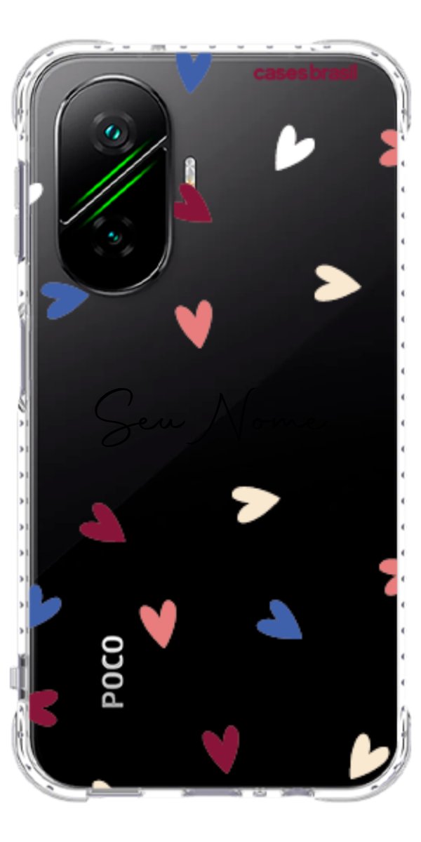 Capinha para Celular Corações Coloridos