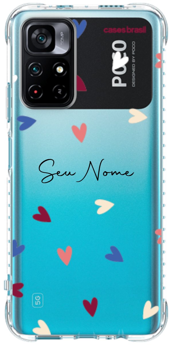 Capinha para Celular Corações Coloridos
