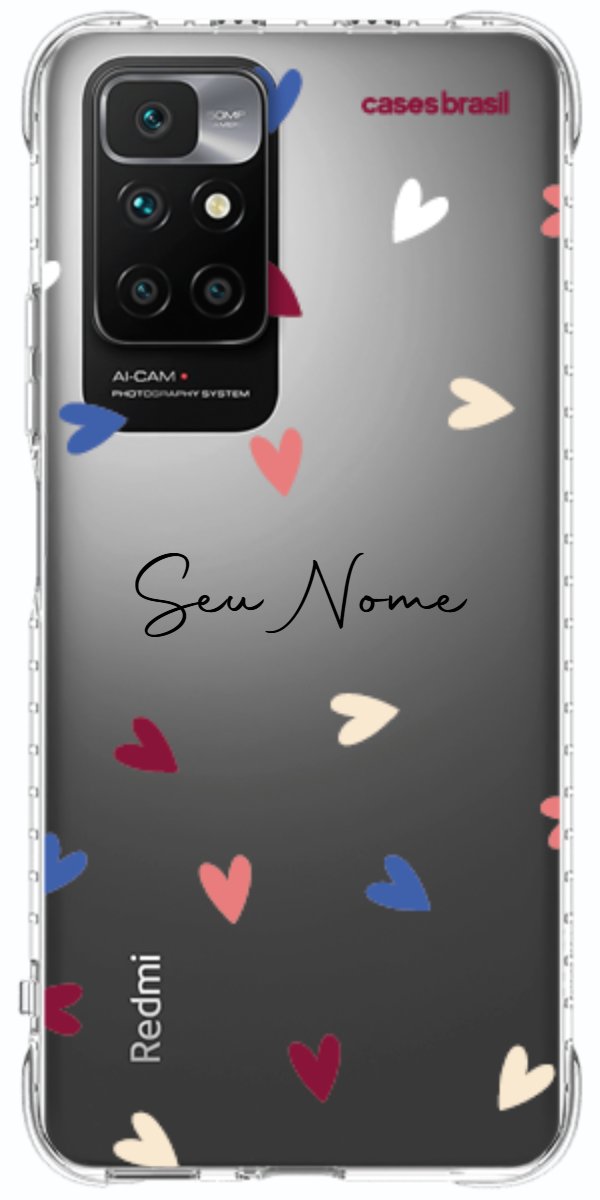 Capinha para Celular Corações Coloridos