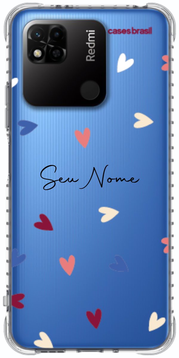 Capinha para Celular Corações Coloridos