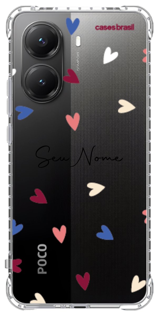 Capinha para Celular Corações Coloridos