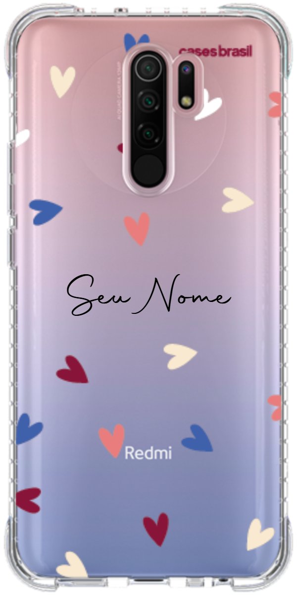 Capinha para Celular Corações Coloridos