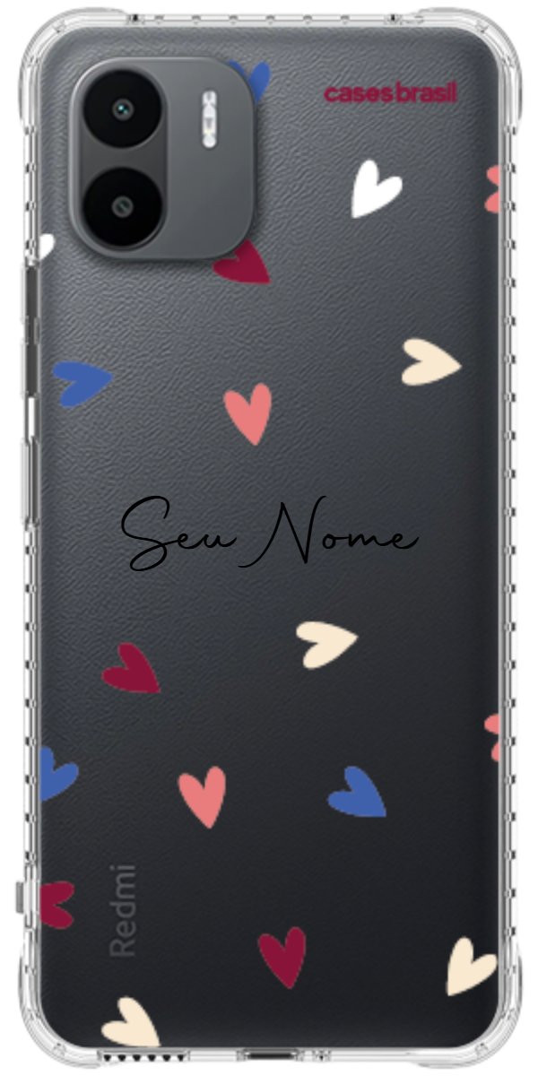 Capinha para Celular Corações Coloridos