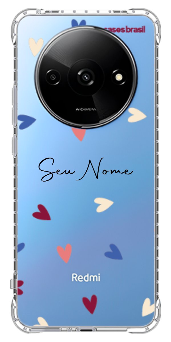 Capinha para Celular Corações Coloridos