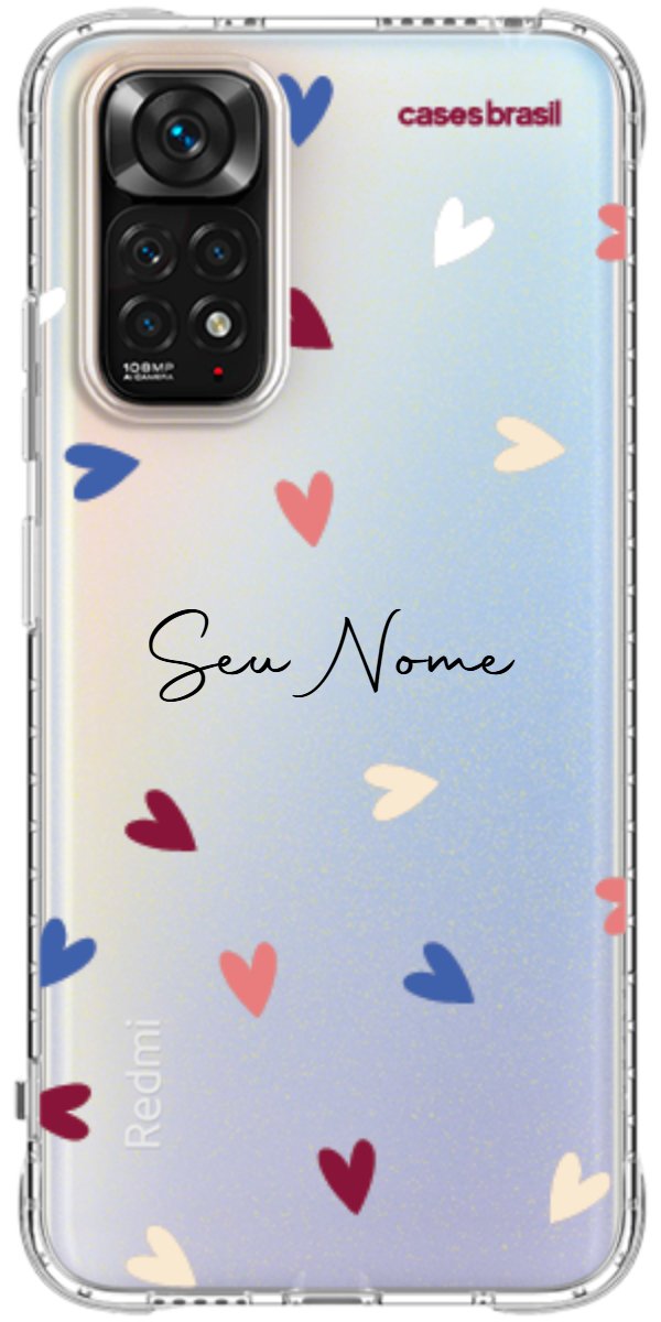 Capinha para Celular Corações Coloridos