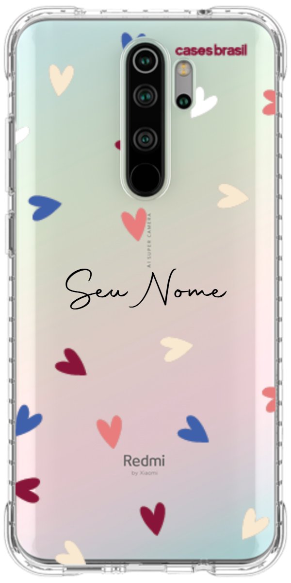 Capinha para Celular Corações Coloridos