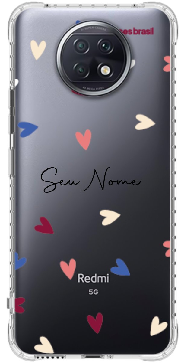 Capinha para Celular Corações Coloridos