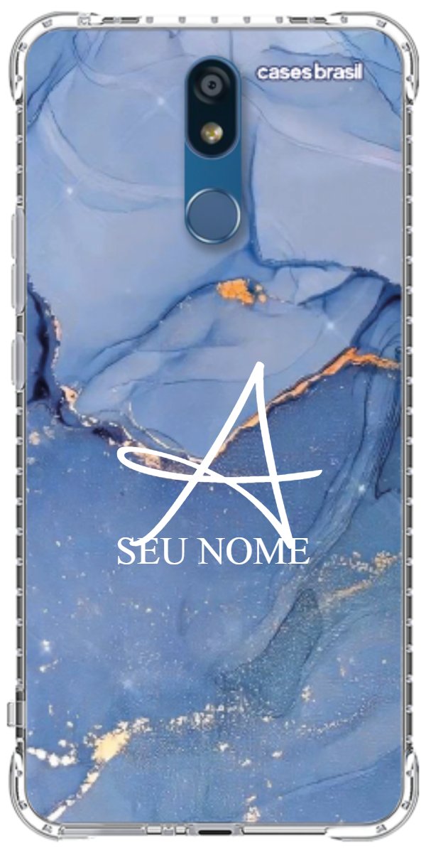 Capinha para Celular Textura Marmorizada Azul