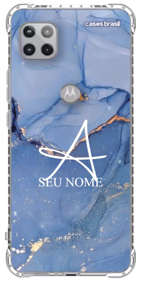 Capinha para Celular Textura Marmorizada Azul