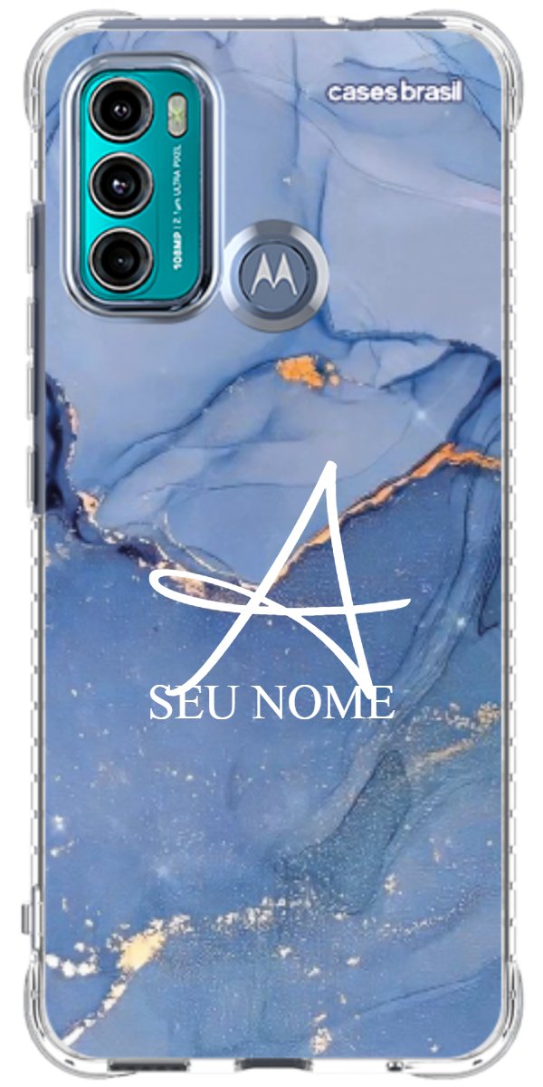 Capinha para Celular Textura Marmorizada Azul