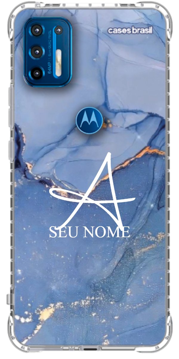 Capinha para Celular Textura Marmorizada Azul