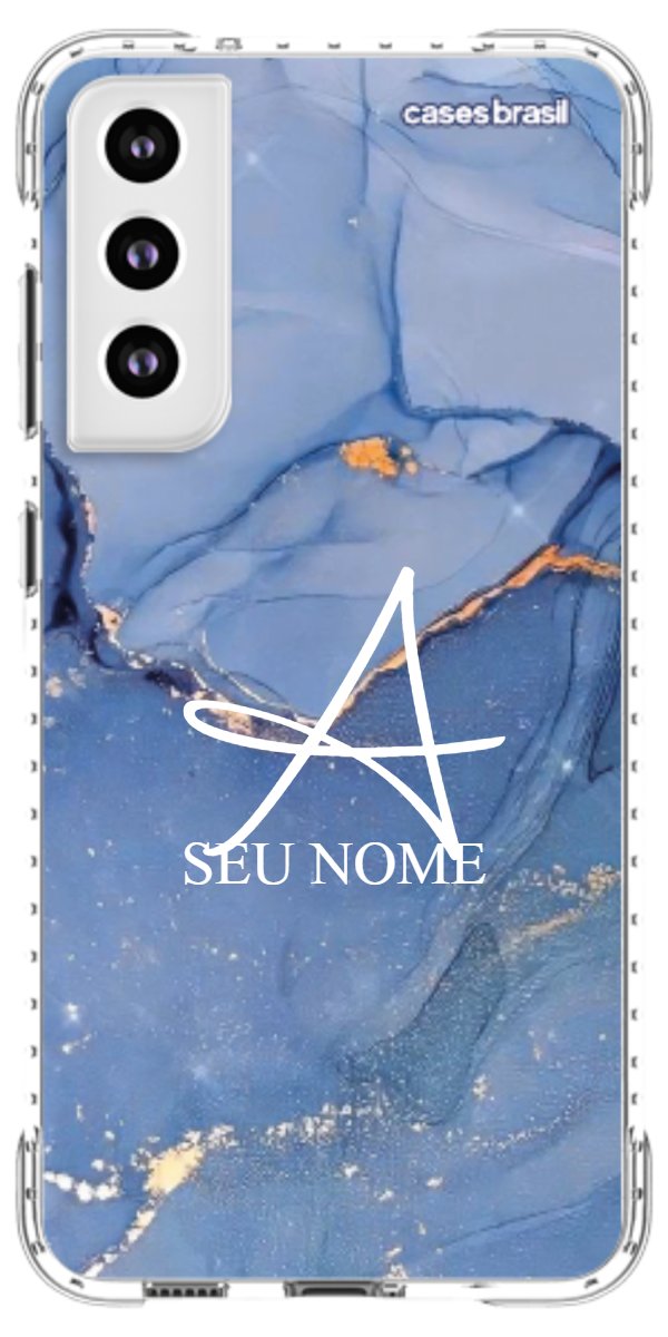 Capinha para Celular Textura Marmorizada Azul