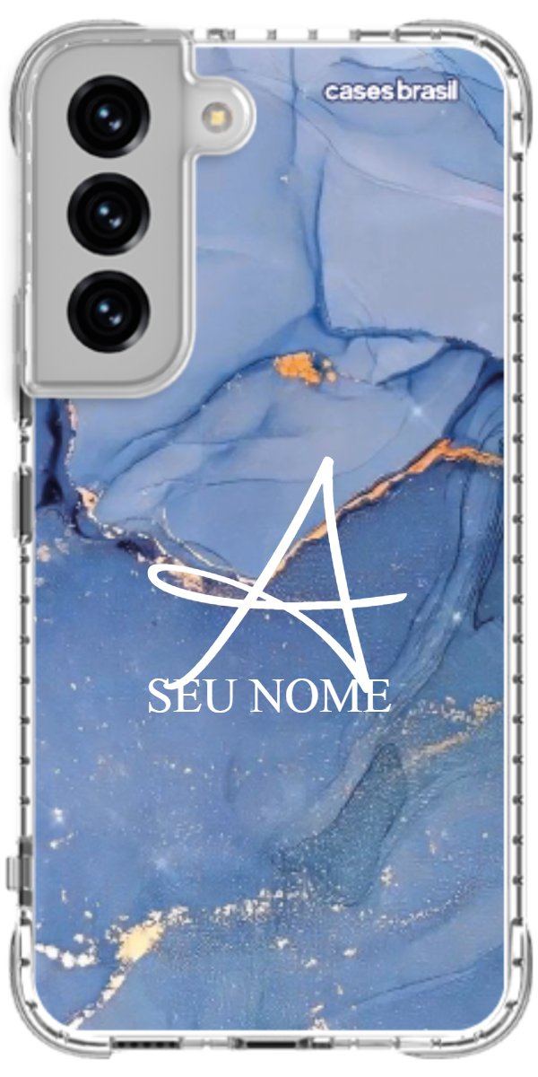 Capinha para Celular Textura Marmorizada Azul